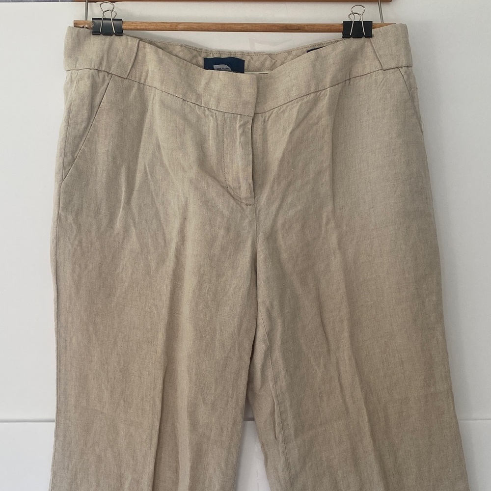 J. Crew Beige Linen Pants